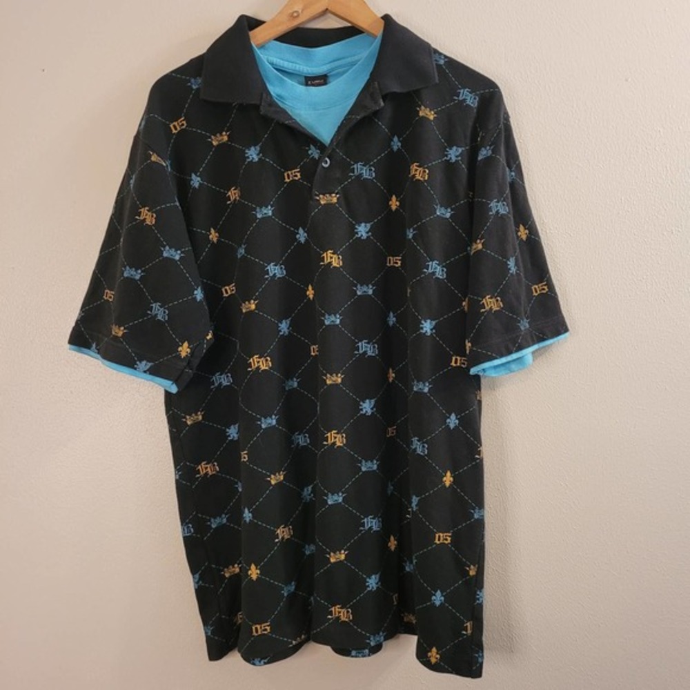 FUBU The Collection Vintage‎ Men's Short Sleeve Polo Large